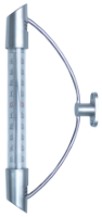 Outdoor Thermometer with Semicircular Bracket