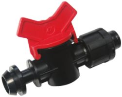 Mini Valve with Grommet for Drip Irrigation / T: Tape; D[mm]: 17
