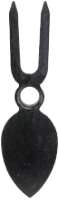 Hand Hoe with Fork, 2 Teeth