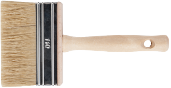 Ceiling Brush with Wooden Handle, Natural Bristles, Metal Protector