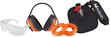 Brush cutter kit 3 / goggles, ear defenders, 2 nylon line spools, brush cutter harness with B protection