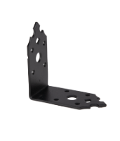 Angle Bracket for Wood Black Decorative