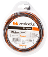 Twisted nylon line for brush cutter