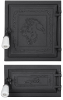 Stove Door + Ash Pan Economy / h[mm]: 270+140; l[mm]: 250