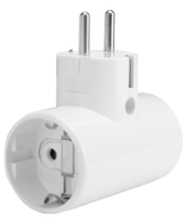 Double Schuko Socket Adapter