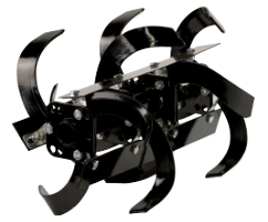 Tiller Blades with Anti-Wrapping System for Ride-On Minitractor R1200 EvoTools +Plus®