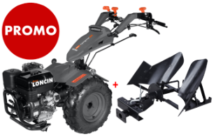 Loncin MT760 15HP Tiller Package with Reversible Plow EvoTools +Plus®