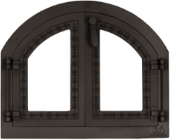Garden Oven Door with Glass Romanian Motifs