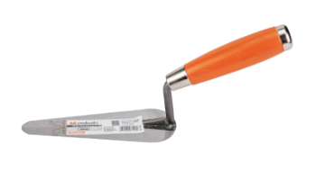 Narrow Round Gauging Trowel with Wooden Handle