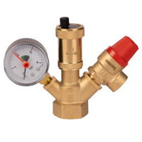 Heating Safety System, Safety Valve, Air Vent, Pressure Gauge EvoSanitary® / D[inch]: 1