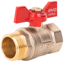 Ball Valve - Butterfly Handle F-M 2077 / D[inch]: 1