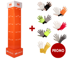 Promotional Pack Protective Gloves + Cardboard Display Stand