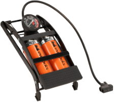 Foot Pump for Car with Pressure Gauge and Two Pistons 2046 EvoTools®