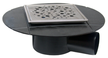 Square Floor Drain Trap, Insulation-Ready SL