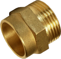Brass Connector (Copper Pipe) Male Thread