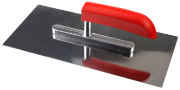 Stainless Steel Straight Trowel with Red Wooden Handle