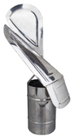 Rotating Chimney Terminal Cap Stainless Steel II / D[mm]: 160