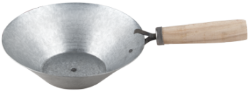 Galvanized Ladle with Wooden Handle