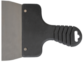Wide Scraper with PVC Handle