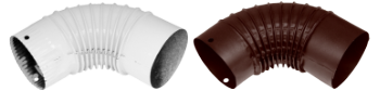 Enameled Elbow Pipe Economy / D[mm]: 120; T: White