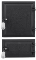 Stove Door + Ash Pan Oak Economy / h[mm]: 270+140; l[mm]: 250