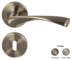 Andromeda Handles with Rosette