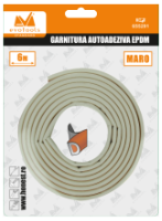 Self-Adhesive EPDM Seal, Profile D, 2x3 m