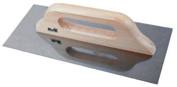 Stainless Steel Straight Trowel with Wooden Handle EvoTools® Professional
