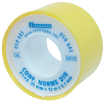 PTFE Tape for Gas Tecnogas / l[mm]: 25; L[m]: 12; G[mm]: 0.1