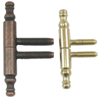 Cylindrical Hinge with 2 Pins, Ornamental