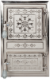 Monobloc Stove Door Romanian Motifs Nickel-Plated