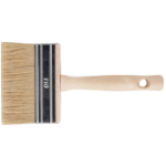 Ceiling Brush with Wooden Handle, Natural Bristles, Metal Protector