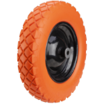 Wheelbarrow Polyurethane Wheel with Metal Rim, Straight Tread
