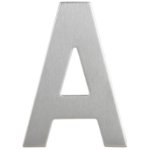 Self-Adhesive Stainless Steel Letter H95 mm