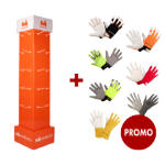 Promotional Pack Protective Gloves + Cardboard Display Stand