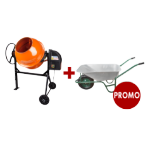Concrete Mixer EvoTools® + Wheelbarrow PROMO 1+1
