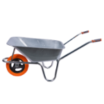 Galvanized Wheelbarrow with PU Wheel and Metal Rim Type P EvoTools +Plus®